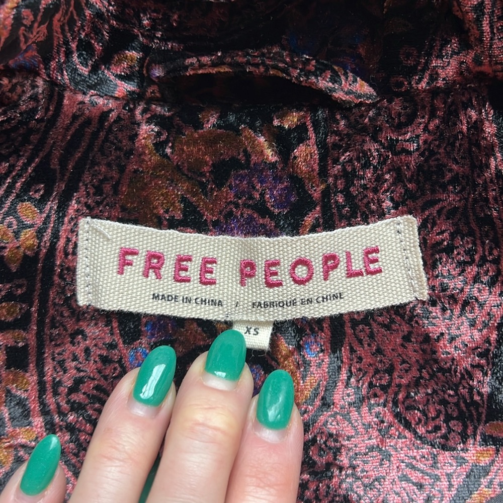 DREAMY Boho Free People Jacket Oversized XS - Picture 4 of 6